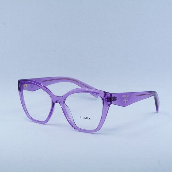 🕶️ New Prada PR20ZV 13R1O1 Eyeglasses - Transparent Amethyst Frame - Picture 1 of 10